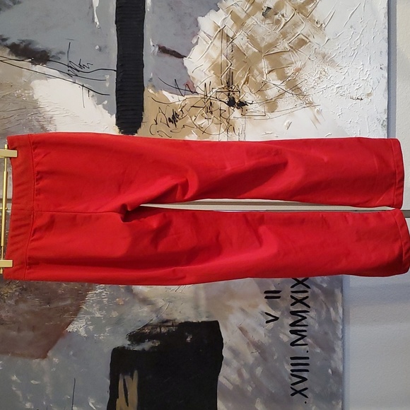 Nike The Athletic Dept Polyester Red Straight Leg Pants Women S - Picture 3 of 15